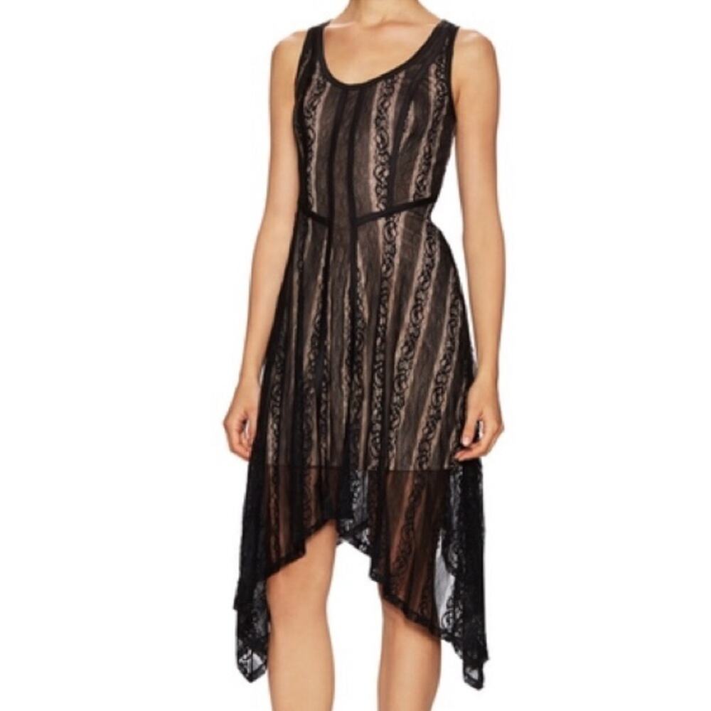 Ali & Jay black lace overlay dress, size L